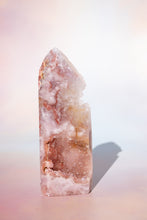 Load image into Gallery viewer, Druzy Pink Amethyst Tower with Quartz
