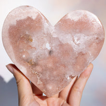 Load image into Gallery viewer, Quartzy Pink Amethyst Druzy Heart
