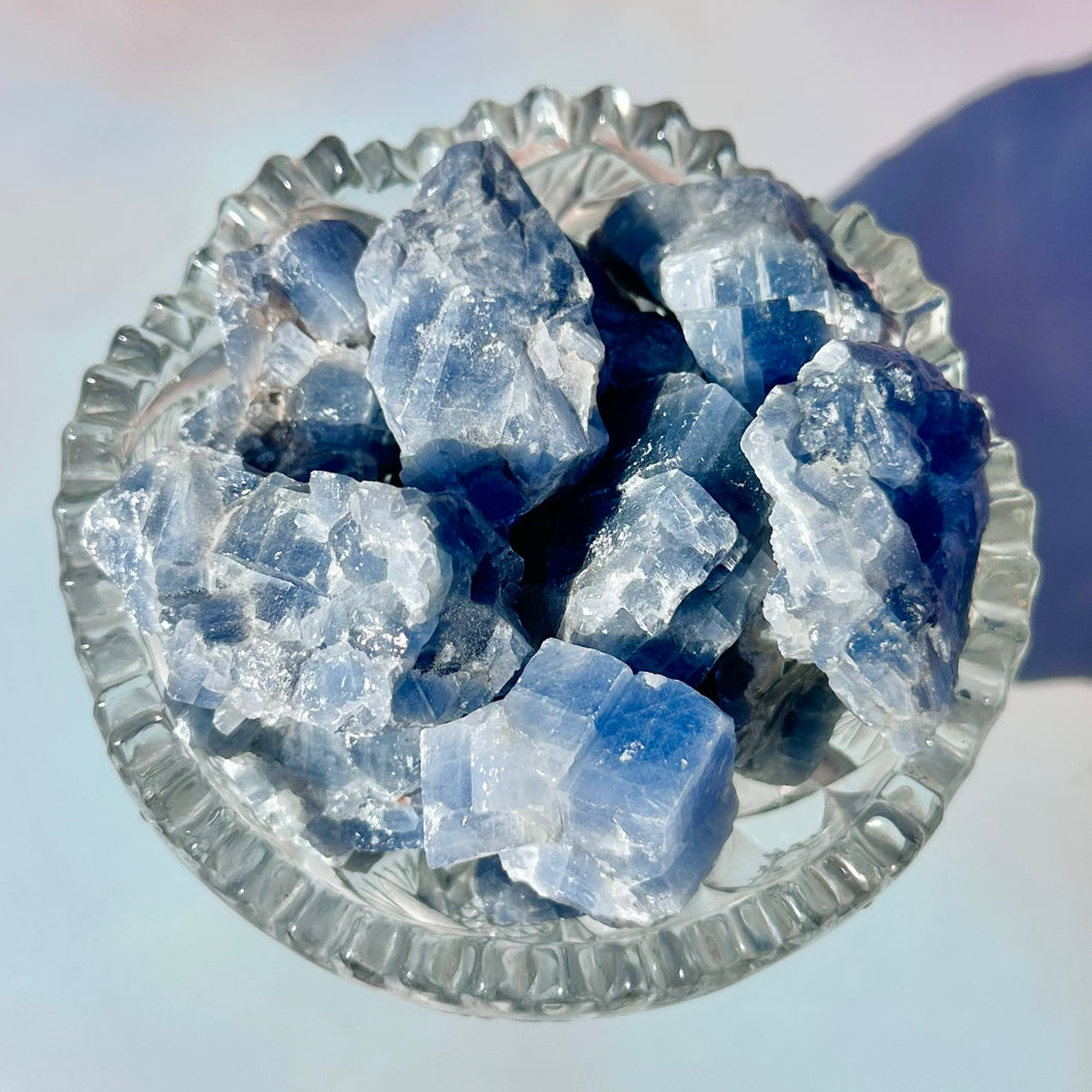 Blue Calcite Rough Stone