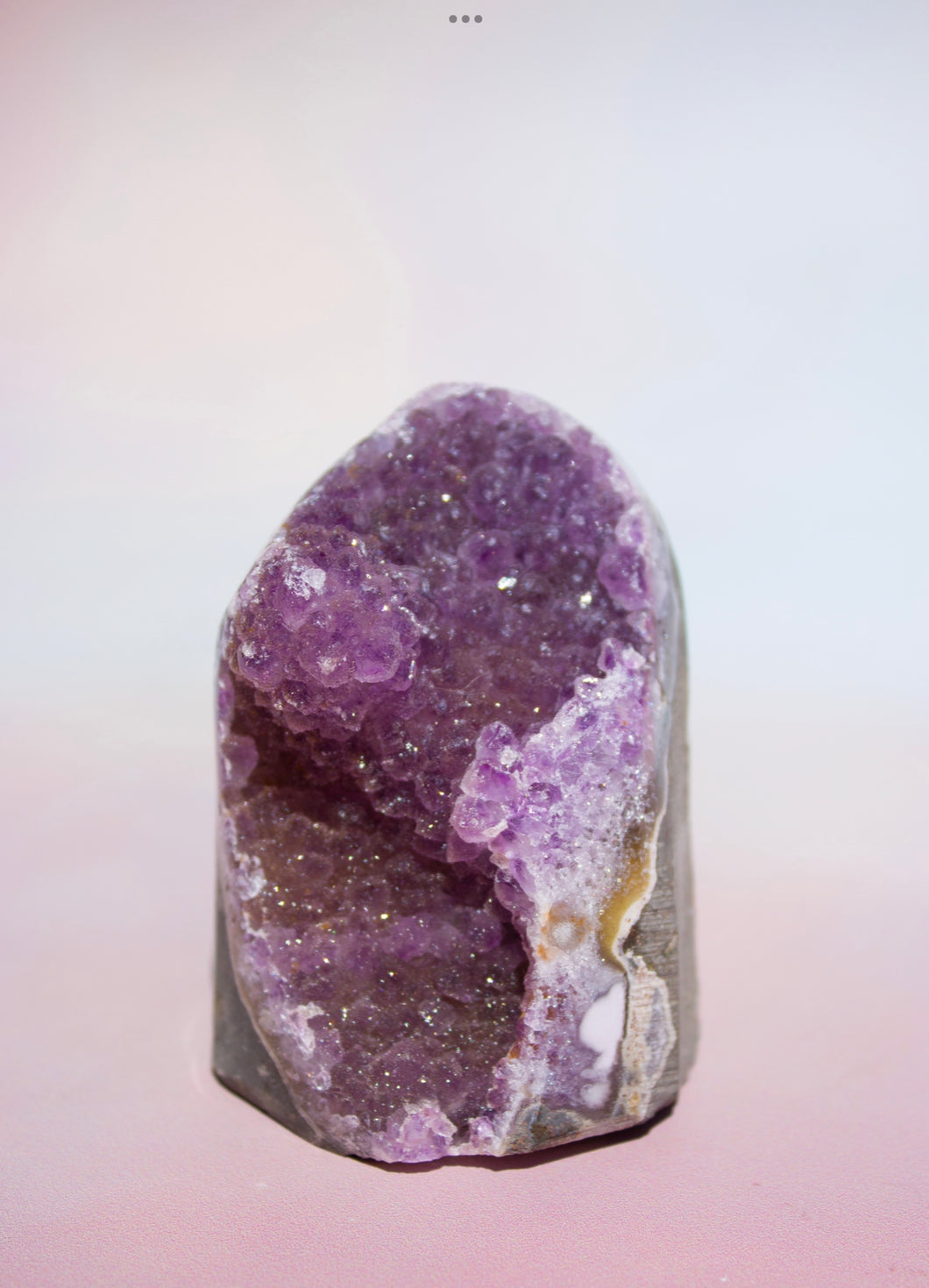 Sugary Rainbow Amethyst Cutbase