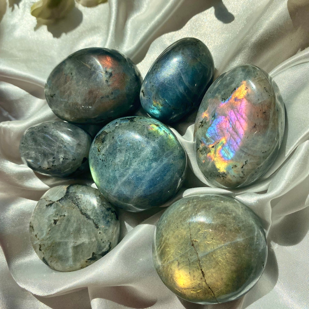 Labradorite Palm Stone | Choose Your Size